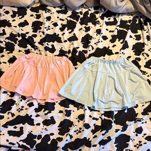 Pink and Blue Skater Skirts